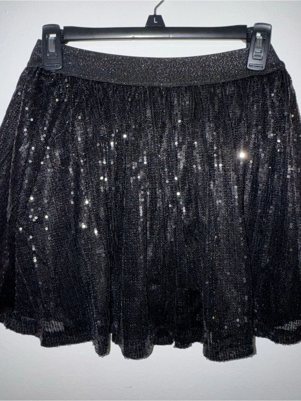 Black Sequin Tulle Skirt - Girls Sparkle Skirt